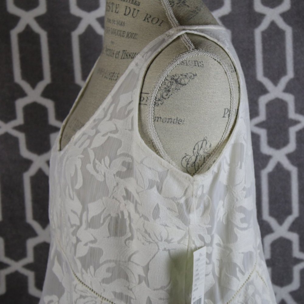 Anthro Vanessa Virginia lace ivory boho top S - Picture 8 of 12